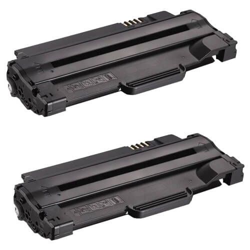 Compatible Dell 2MMJP Toner Cartridges 2-Pack - 7H53W/330-9523 Black - High Yield