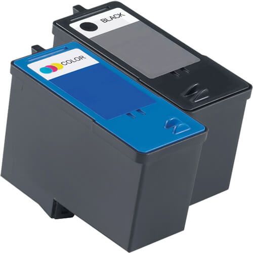 Replacement Dell MK992 and Dell MK993 Ink Cartridges 2-Pack - Series 9 - High Yield: 1 Black, 1 Color