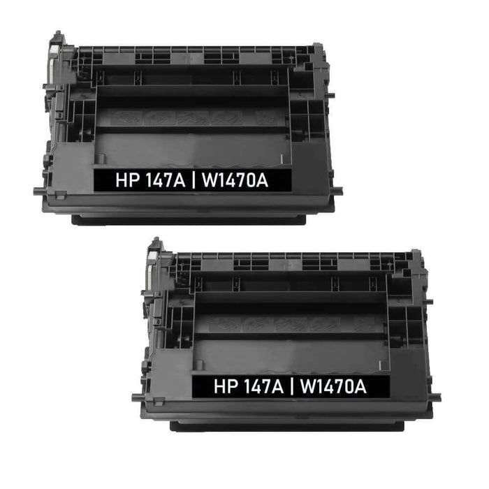 Replacement HP 147A Toner Cartridges 2-Pack - W1470A - Black