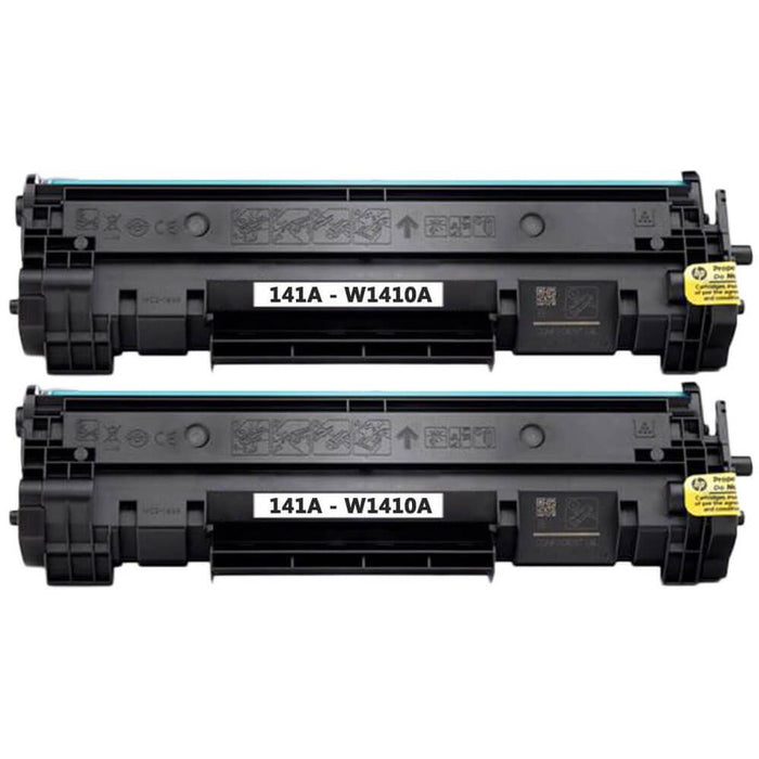 Replacement HP W1410A Black Toner Cartridges 2-Pack - 141A