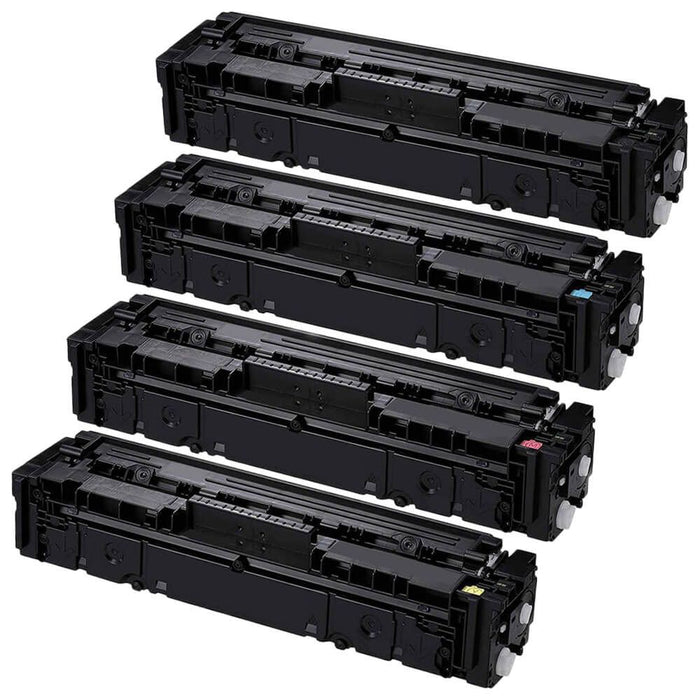 Replacement Canon 054H Toner Set of 4 Cartridges - High Yield: 1 Black, 1 Cyan, 1 Magenta, 1 Yellow