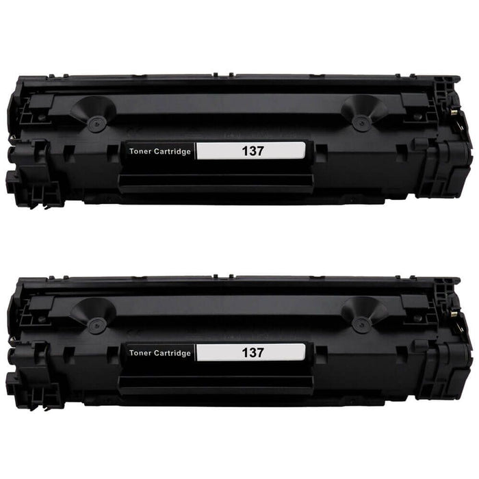 Replacement Canon 9435B001AA Toner Cartridges - 137 Black - 2-Pack