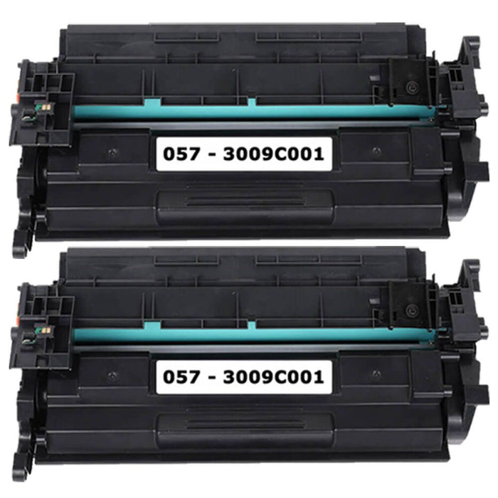 Replacement Canon Cartridge 057 Black Toner Combo Pack of 2 - 3009C001