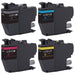 Compatible Brother LC3013 4-Pack Ink Cartridges XL - High Yield: 1 Black, 1 Cyan, 1 Magenta, 1 Yellow - Overstock Ink