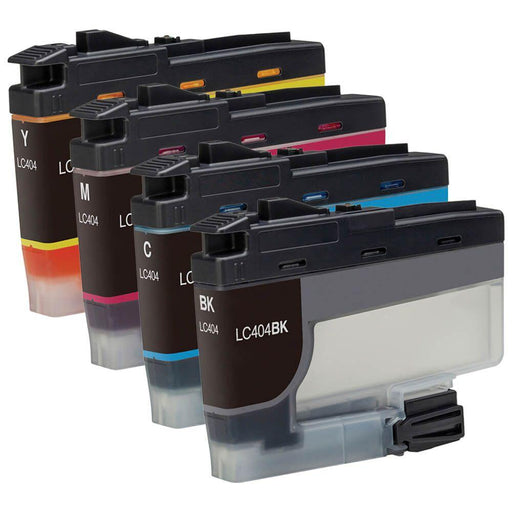 Compatible Brother LC404 Ink Cartridges Combo Pack of 4 : 1 Black, 1 Cyan, 1 Magenta, 1 Yellow - Overstock Ink