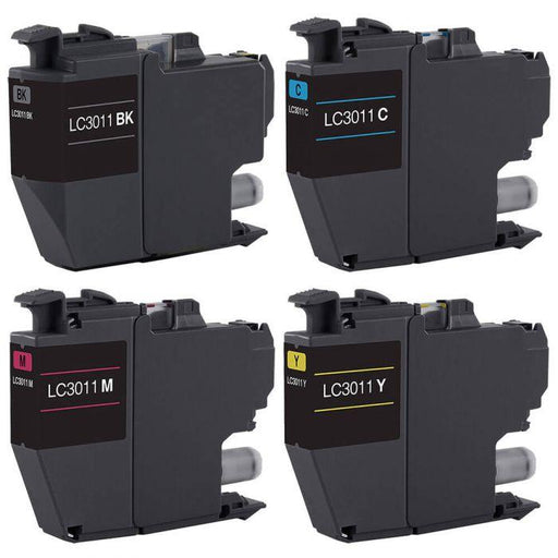 Compatible Brother Printer Ink LC3011 Cartridges 4-Pack: 1 Black, 1 Cyan, 1 Magenta, 1 Yellow - Overstock Ink