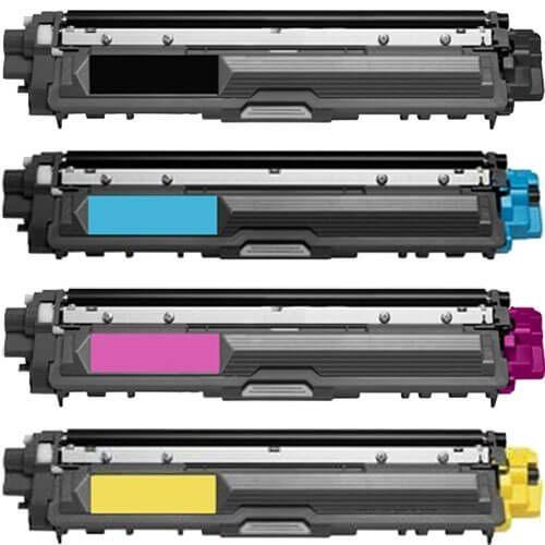 Compatible Brother TN-225 Toner and Toner 221/TN-221 Cartridges 4-Pack: 1 TN221 Black and 1 TN225 Cyan, 1 Magenta, 1 Yellow - Overstock Ink