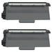 Compatible Brother TN750 Toner Cartridges 2-Pack - Black - High Yield - Overstock Ink