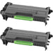 Compatible Brother TN850 Toner Cartridges 2-Pack - Black - High Yield - Overstock Ink