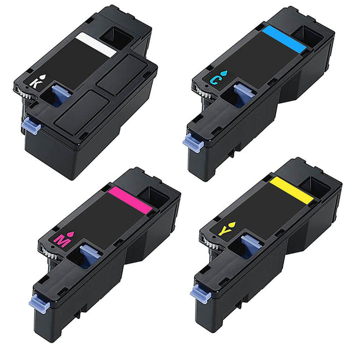 Replacement Dell E525w Toner Set of 4 Cartridges: 1 Black, 1 Cyan, 1 Magenta, 1 Yellow