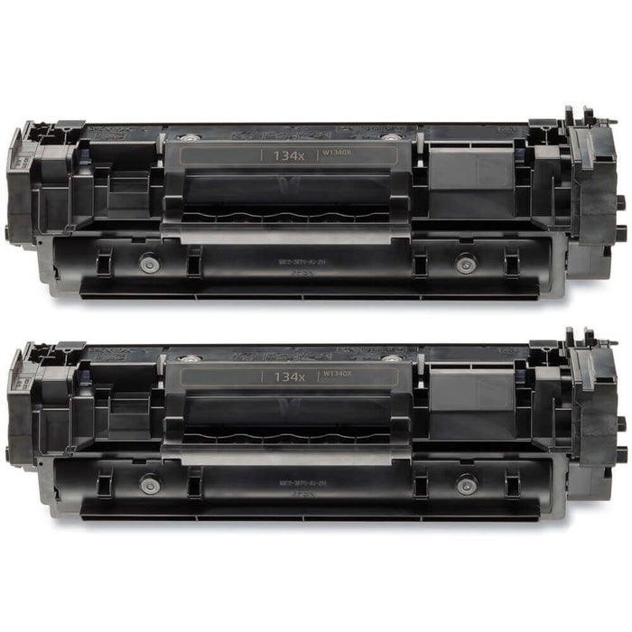 Replacement HP 134X Black Toner Cartridges 2-Pack - W1340X - High Yield