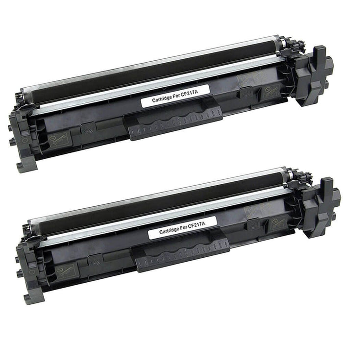 Replacement HP 17A Toner Cartridges 2-Pack - CF217A - Black