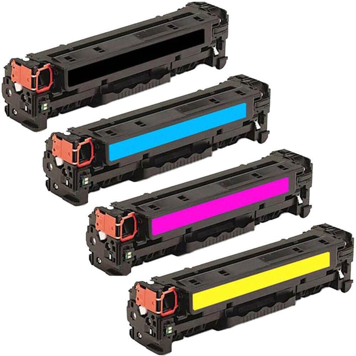 Replacement HP 312X Toner Cartridge and HP 312A Toner Set of 4-Pack: 1 x 312X Black High Yield and 1 x 312A Cyan, 1 Magenta, 1 Yellow