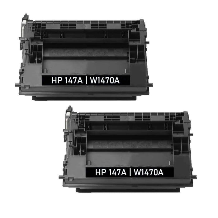 Replacement HP 147A Toner Cartridges 2-Pack - W1470A - Black