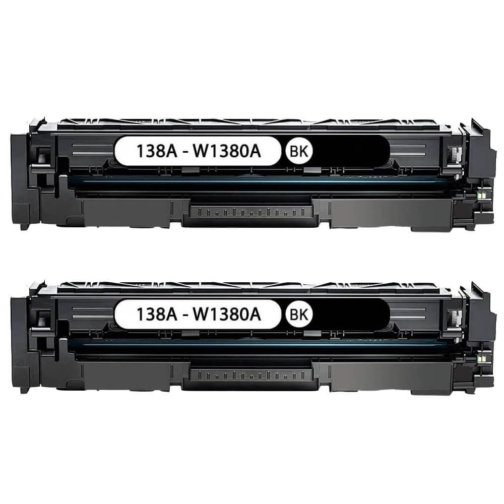 Replacement HP W1380A Toner Cartridges - 138A Black 2-Pack — Overstock Ink