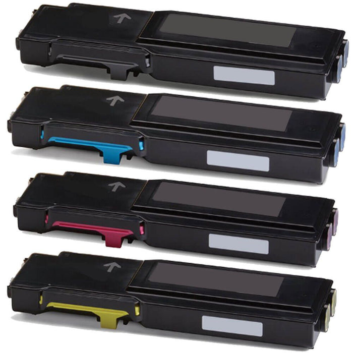 Xerox 6655 Toner Replacement Cartridges 4-Pack - High Yield: 1 Black, 1 Cyan, 1 Magenta, 1 Yellow