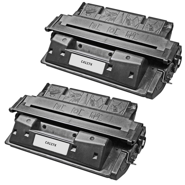 Replacement HP 27X Toner Cartridges 2-Pack - C4127X - High Yield