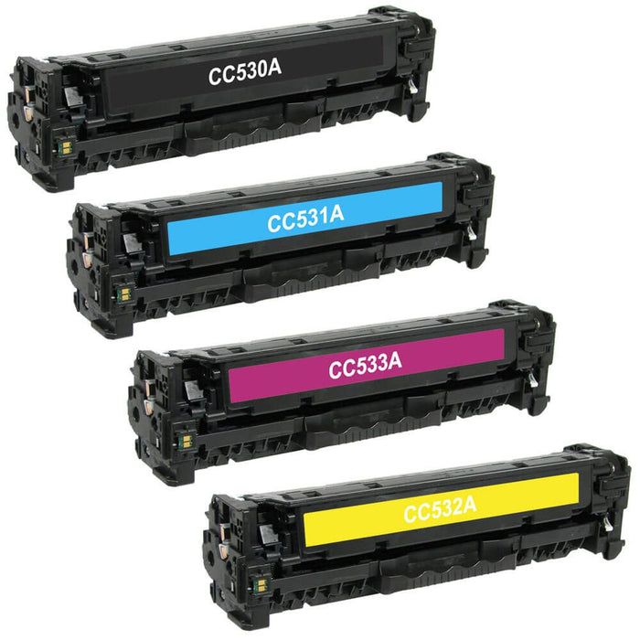 Replacement HP 304A LaserJet Toner Cartridges Combo Pack 4