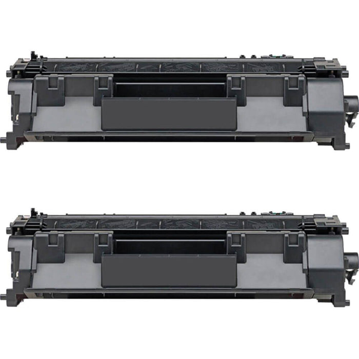 Replacement HP 05A CE505A Black Toner Cartridges Combo Pack of 2