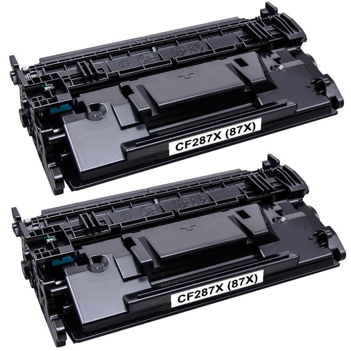 Replacement HP 87X Toner Cartridges - CF287X Black 2-Pack - High Yield