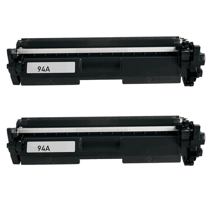 Replacement HP 94A CF294A Black Toner Cartridges 2-Pack