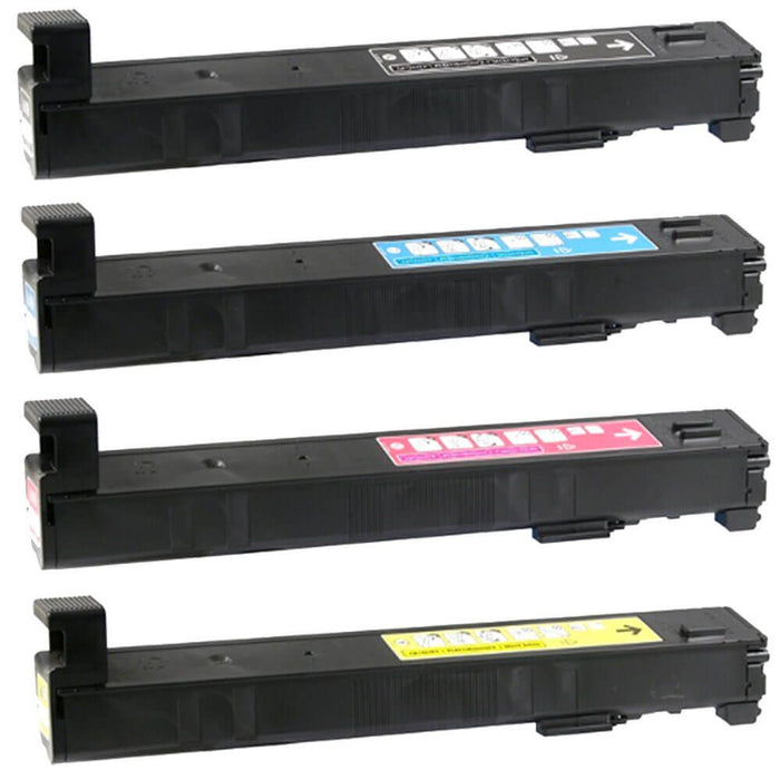 Replacement HP 827A LaserJet Toner Cartridges Combo Pack of 4: 1 Black, 1 Cyan, 1 Magenta, 1 Yellow