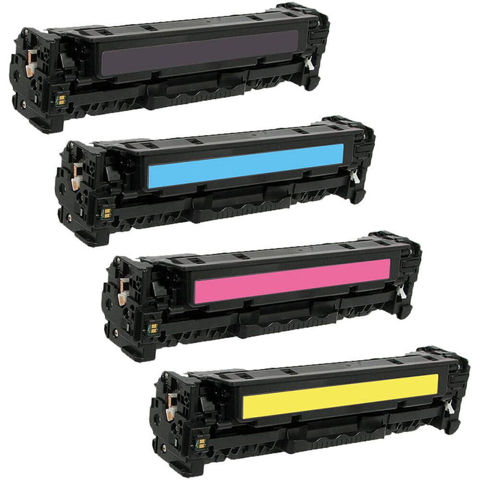 Replacement HP 201X Toner Set of 4 Cartridges - High Yield: 1 Black, 1 Cyan, 1 Magenta, 1 Yellow