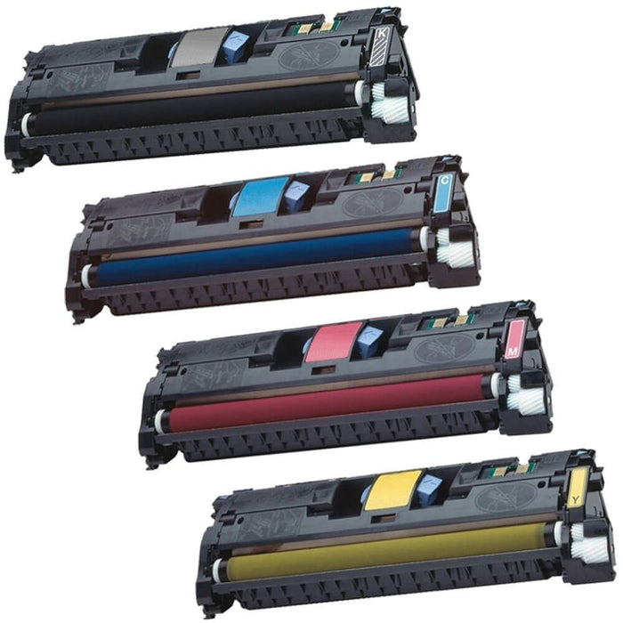 Replacement HP 122A Toner LaserJet Cartridges Combo Pack of 4: 1 Black, 1 Cyan, 1 Magenta, 1 Yellow