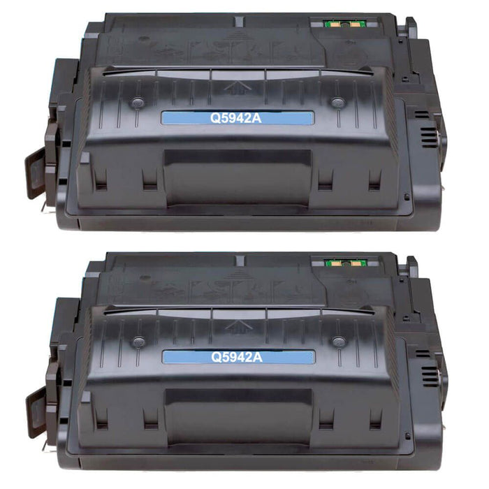 Replacement HP LaserJet 42A Toner Cartridges Black 2-Pack - Q5942A