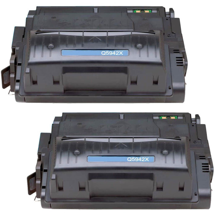 Replacement HP Q5942X Toner Cartridges Black 2-Pack - 42X - High Yield