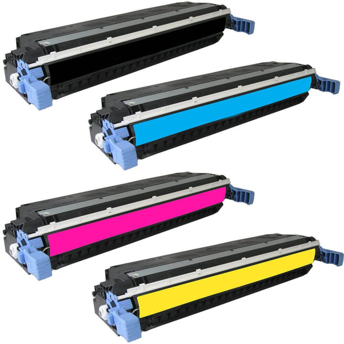 Replacement HP 501A Toner LaserJet Cartridges Combo Pack of 4: 1 Black, 1 Cyan, 1 Magenta, 1 Yellow