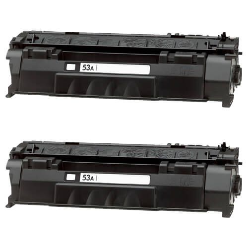 Replacement HP 53A Toner Cartridges Black 2-Pack - Q7553A