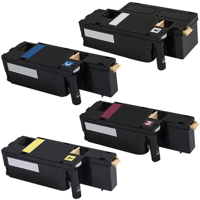 Replacement Xerox 6022 Toner Cartridges Combo Pack of 4: 1 Black, 1 Cyan, 1 Magenta, 1 Yellow